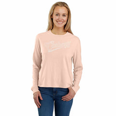 Women's TENCEL™ Fiber Series Loose Fit Long-Sleeve Logo Graphic T-Shirt