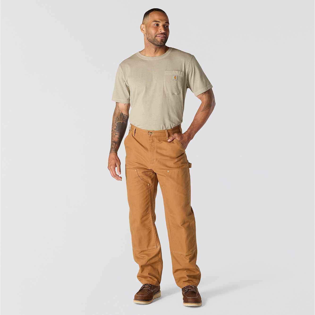 Iconic B01 Firm Duck Double-Front Dungaree