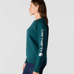 Women's Relaxed Fit Midweight Graphic Crewneck Sweatshirt