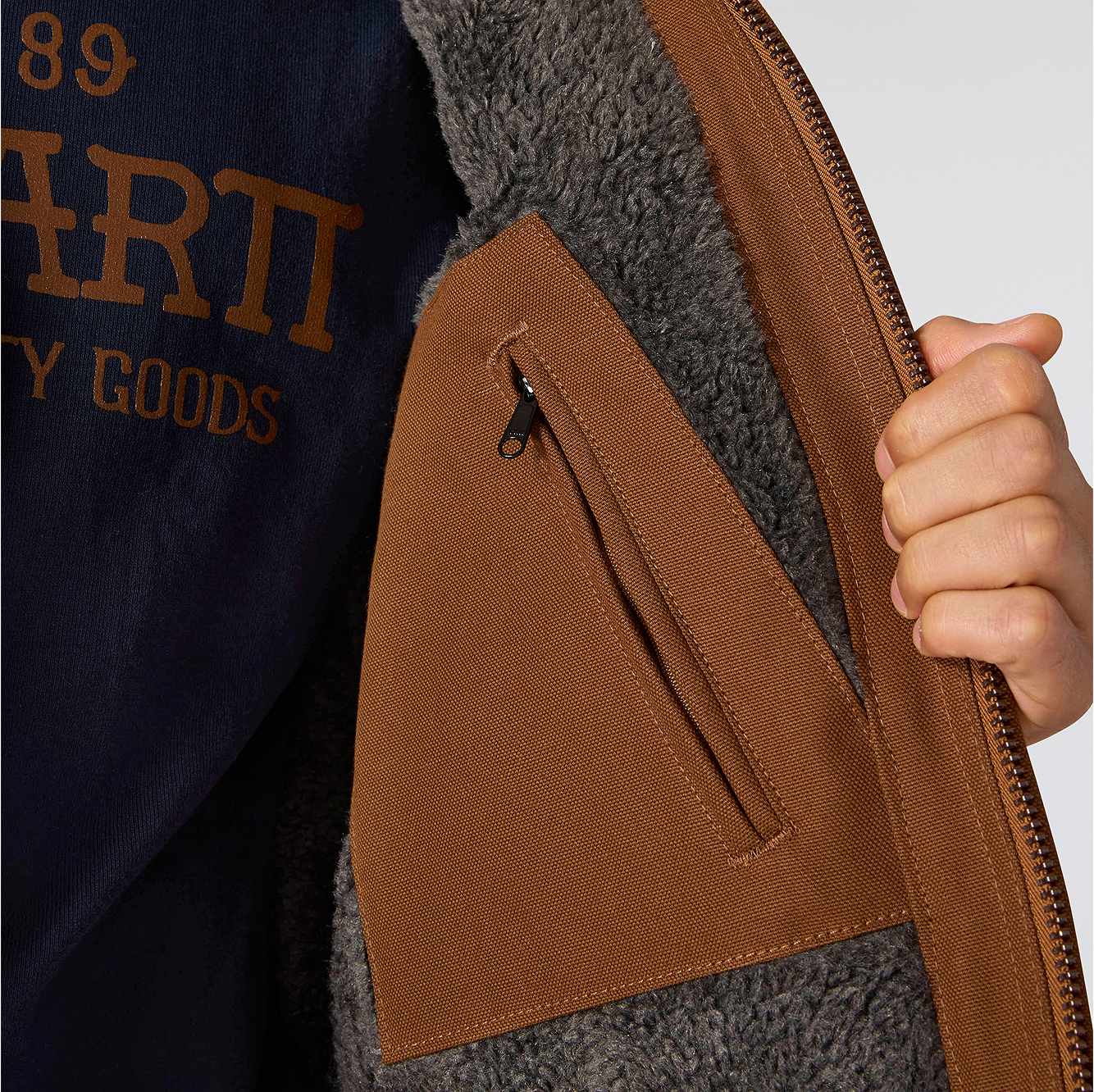 Crafted Series Duck Sherpa Lined Chore Jacket