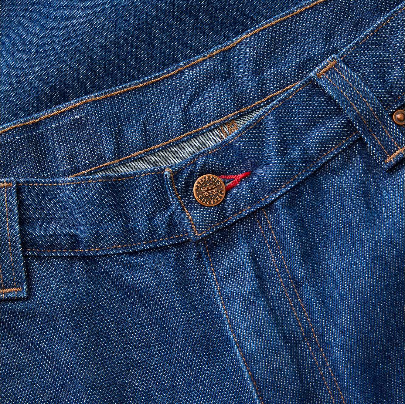 Crafted Series Loose Straight Double-Front Denim Dungaree