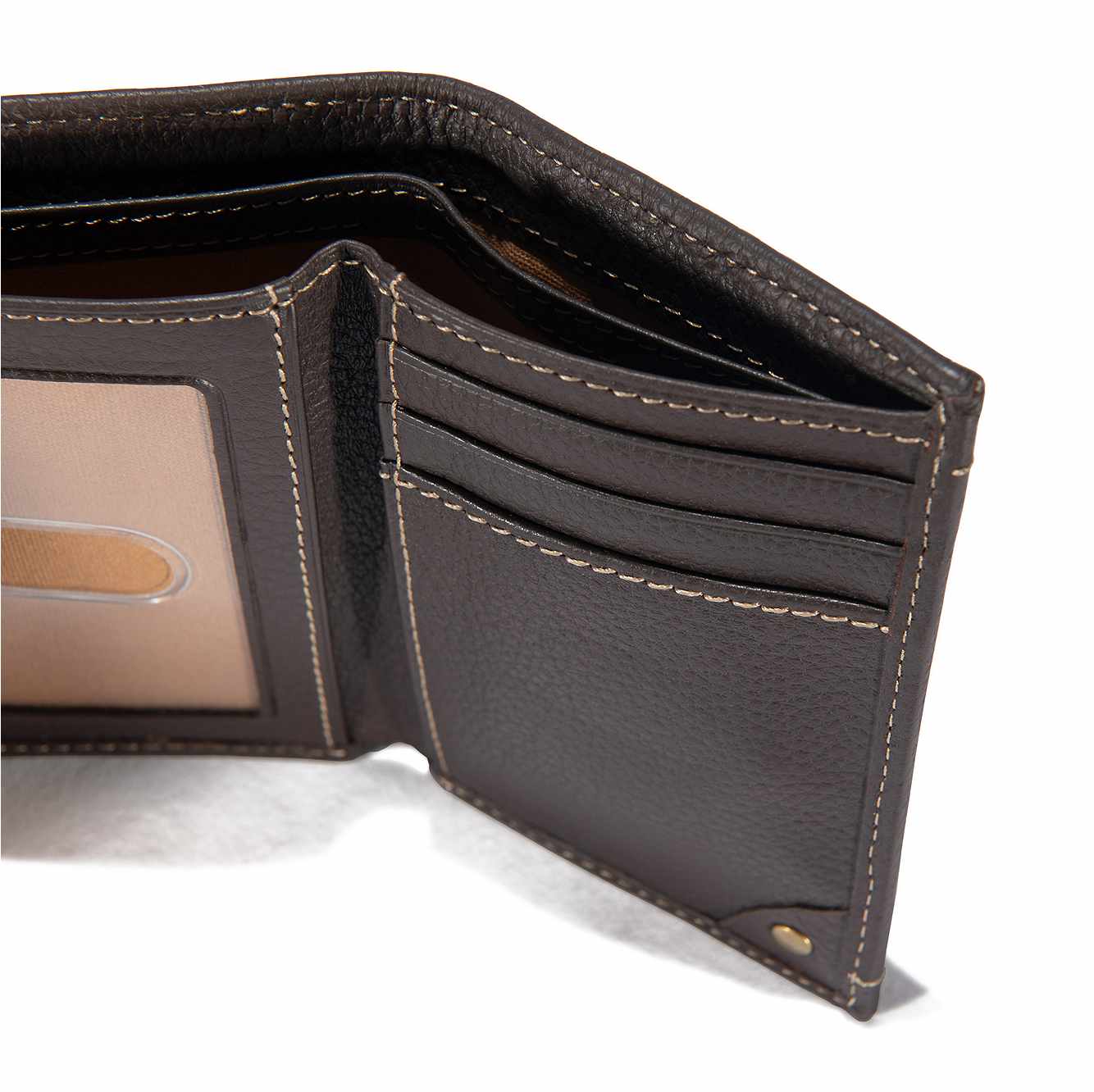 Milled Pebble Trifold Wallet