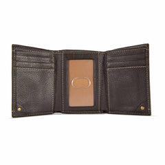 Milled Pebble Trifold Wallet