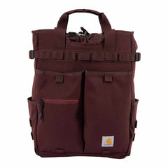 28L Nylon Cinch-Top Convertible Tote Backpack