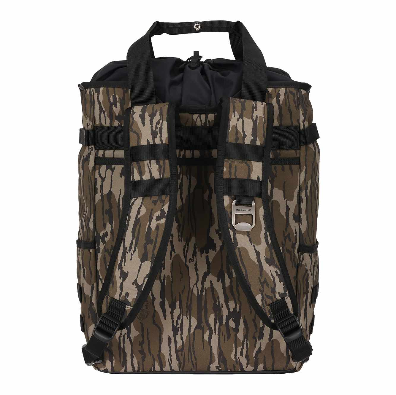 28L Nylon Cinch-Top Convertible Tote Backpack