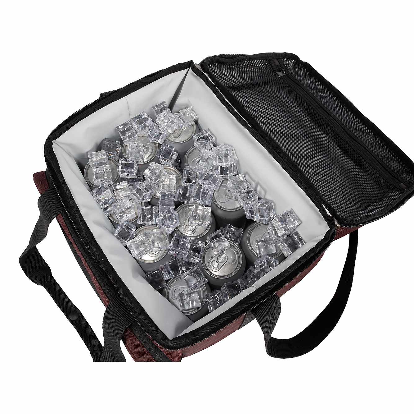 Insulated 18 Can Two Compartment Cooler