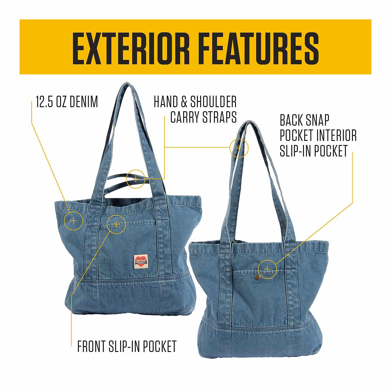 18L Denim Tote
