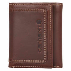 Leather Triple-Stitched Trifold Wallet