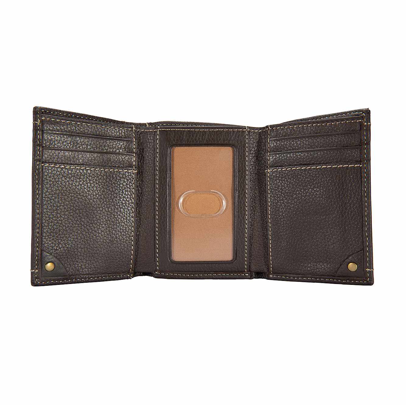 Pebble Leather Trifold Wallet