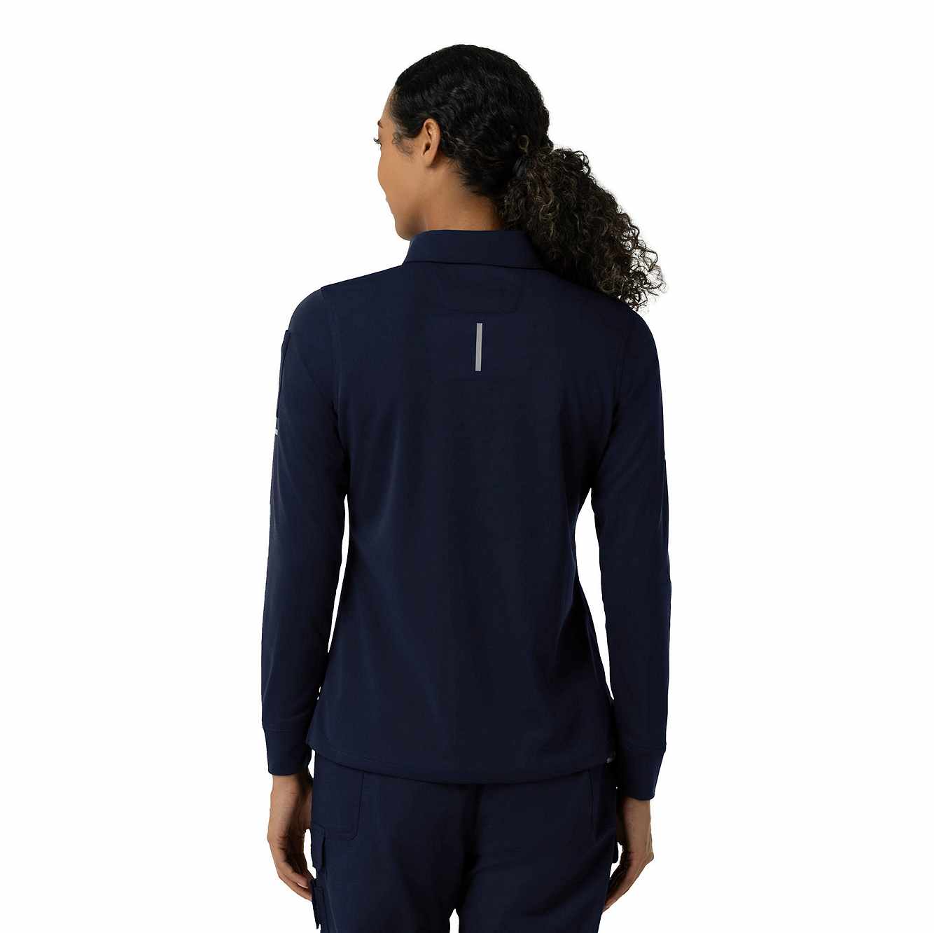 Women's Rugged Flex® RSCU Heavyweight Long Sleeve Polo Scrub Top