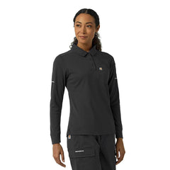 Women's Rugged Flex® RSCU Heavyweight Long Sleeve Polo Scrub Top