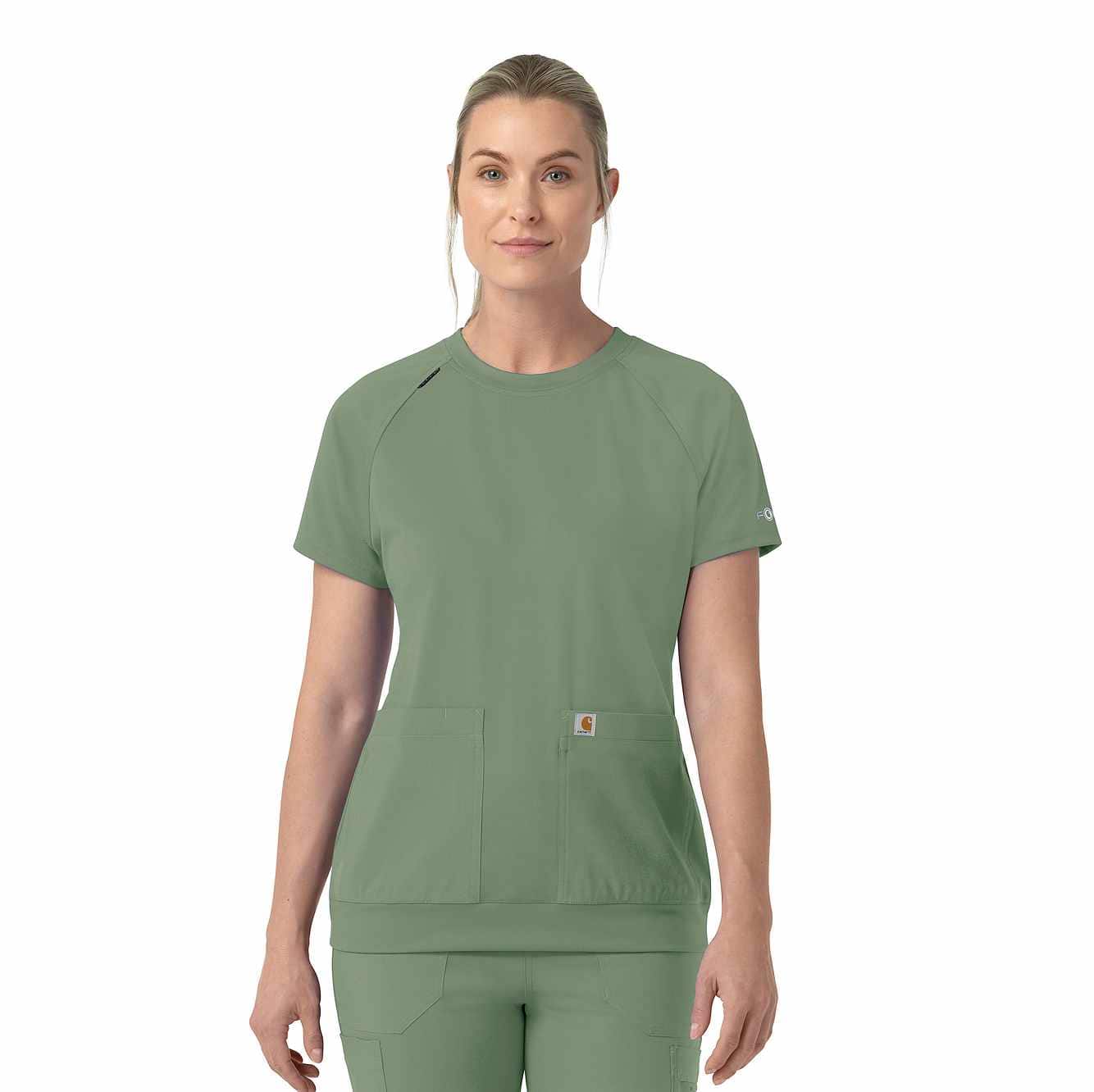 Women's Force Cross-Flex Knit Crew Neck Scrub Top