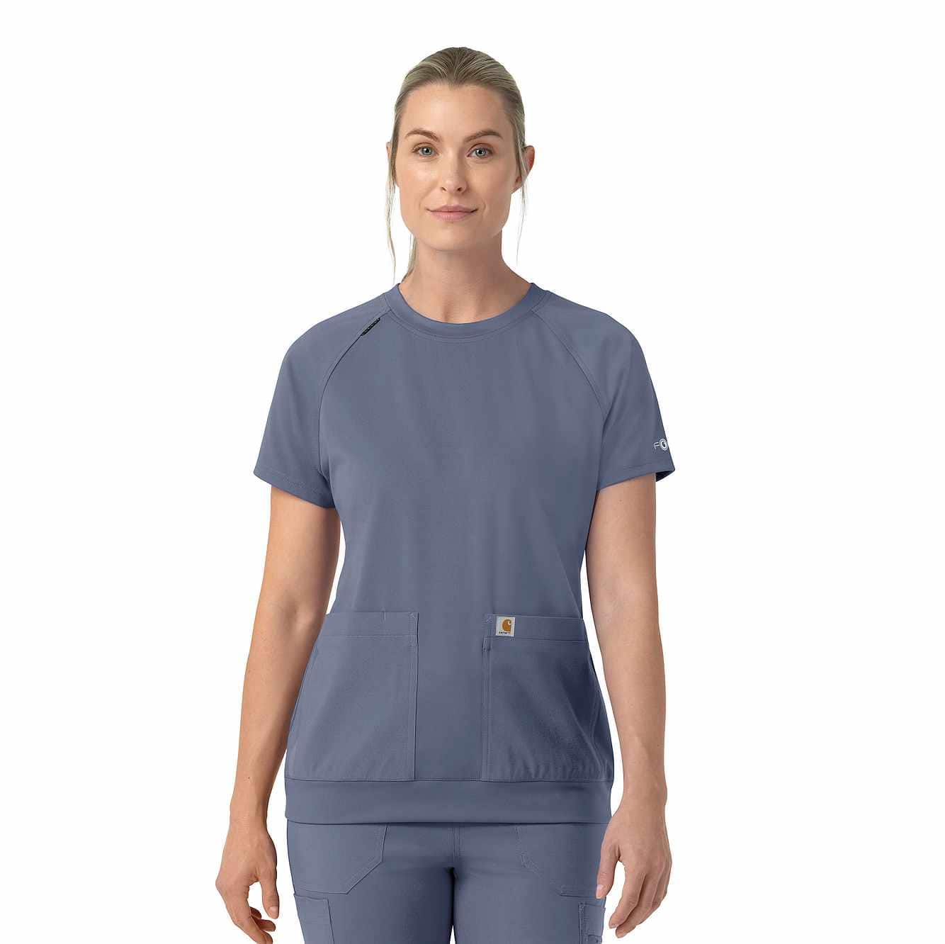 Women's Force Cross-Flex Knit Crew Neck Scrub Top