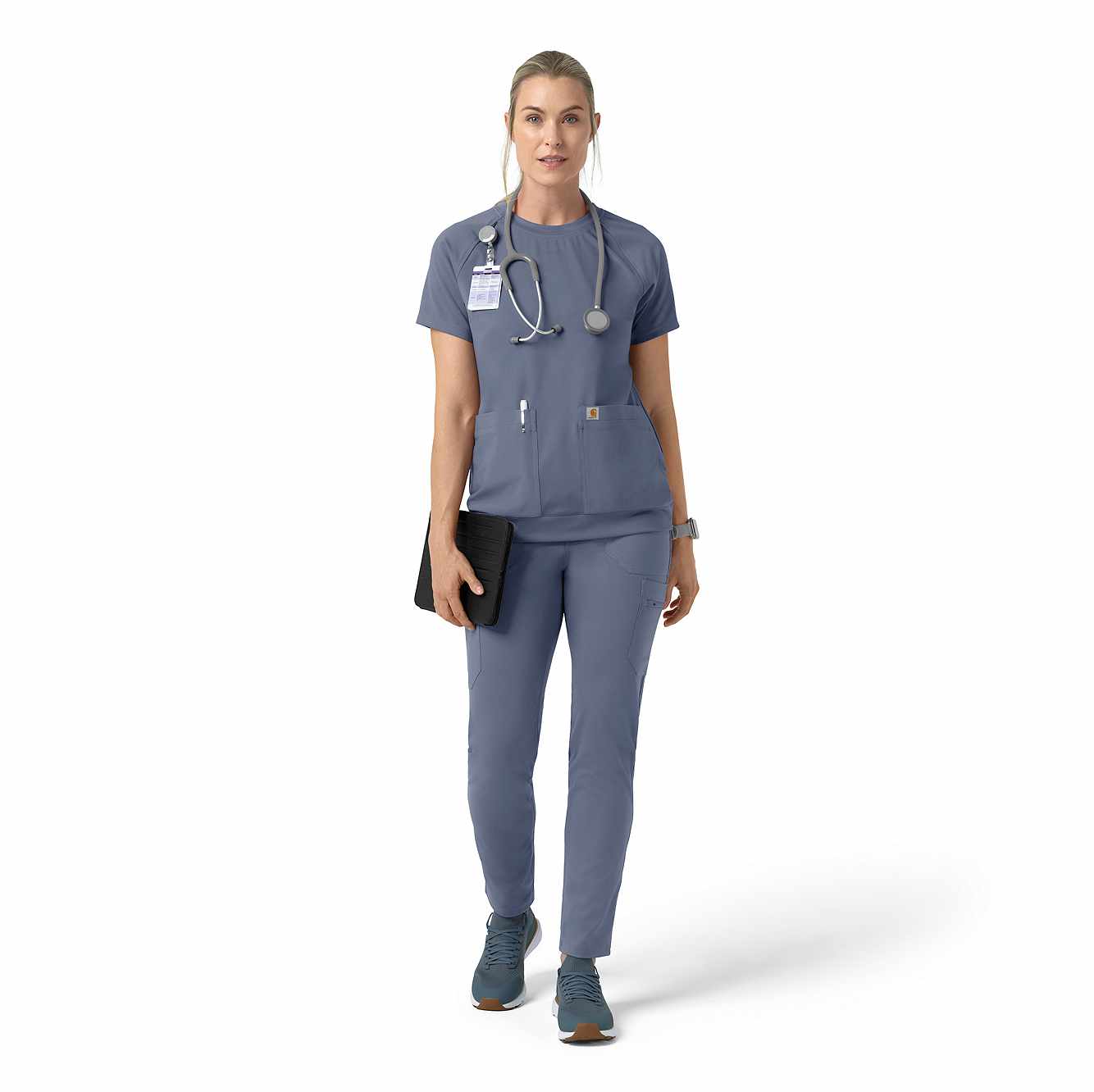 Women's Force Cross-Flex Knit Crew Neck Scrub Top