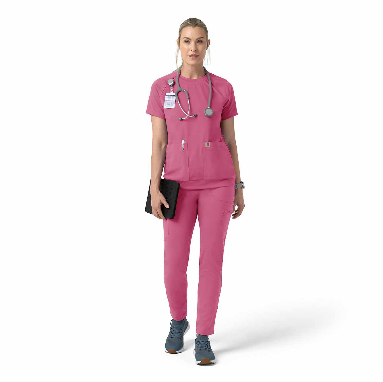 Women's Force Cross-Flex Knit Crew Neck Scrub Top