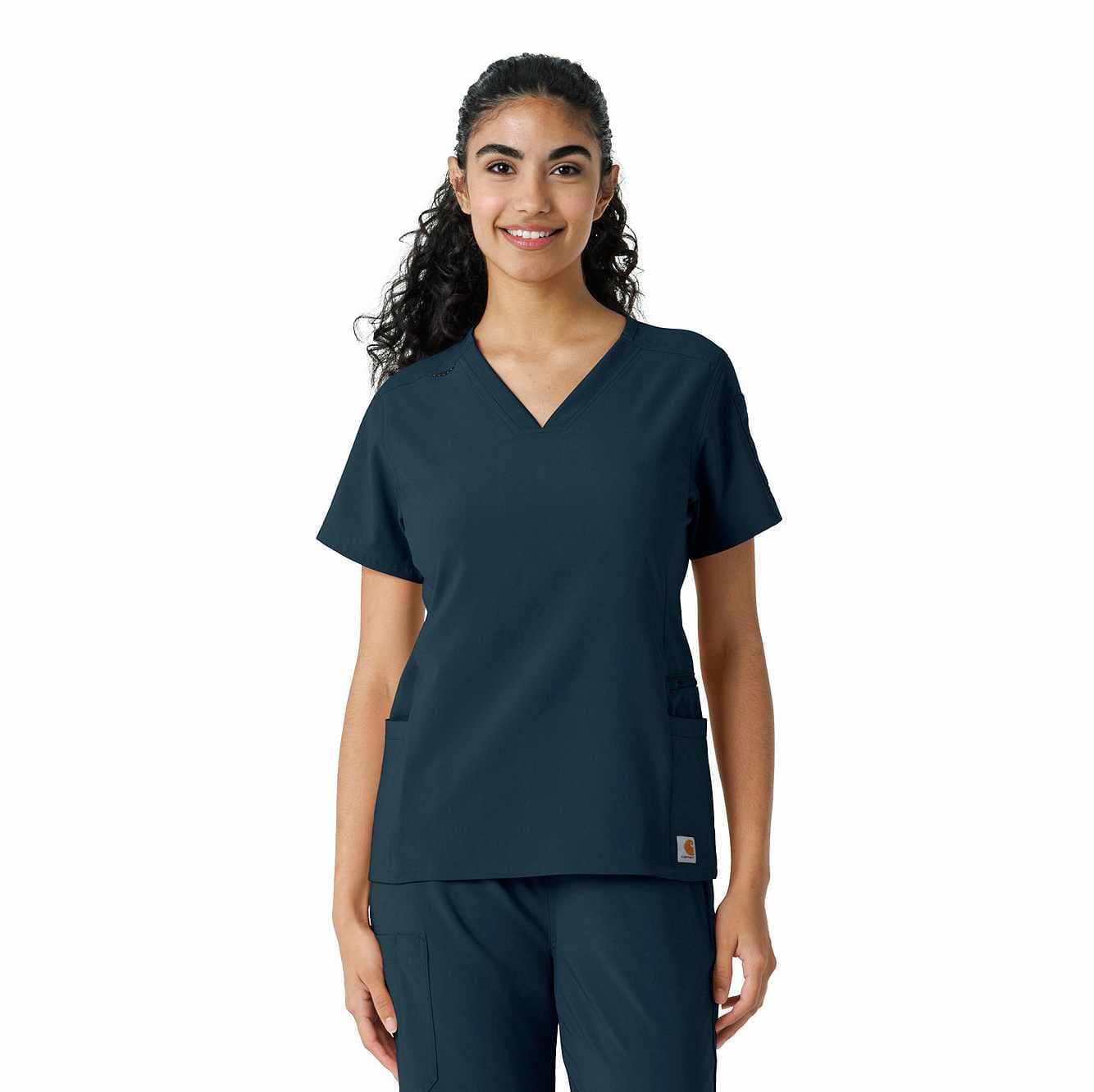 Women's Force Cross-Flex Knit Panel Scrub Top