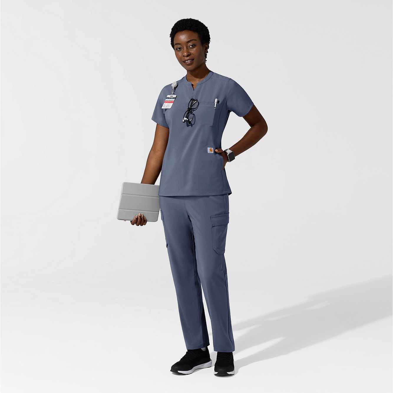 Women's Force Cross-Flex Chest Pocket Scrub Top