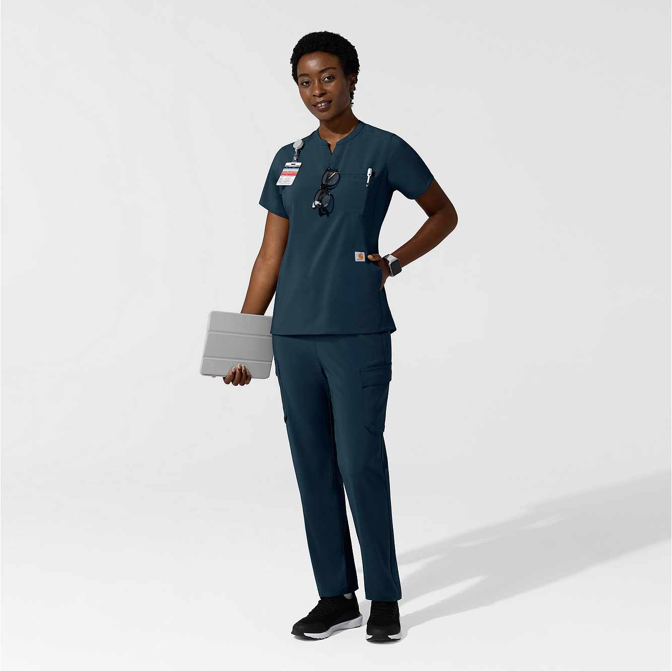 Women's Force Cross-Flex Chest Pocket Scrub Top