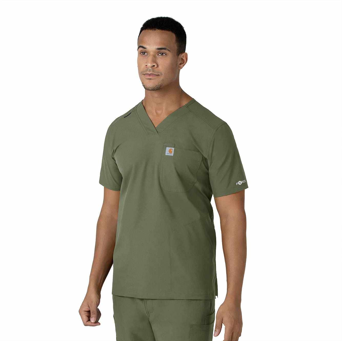 Force Essentials V-Neck Shirttail Scrub Top