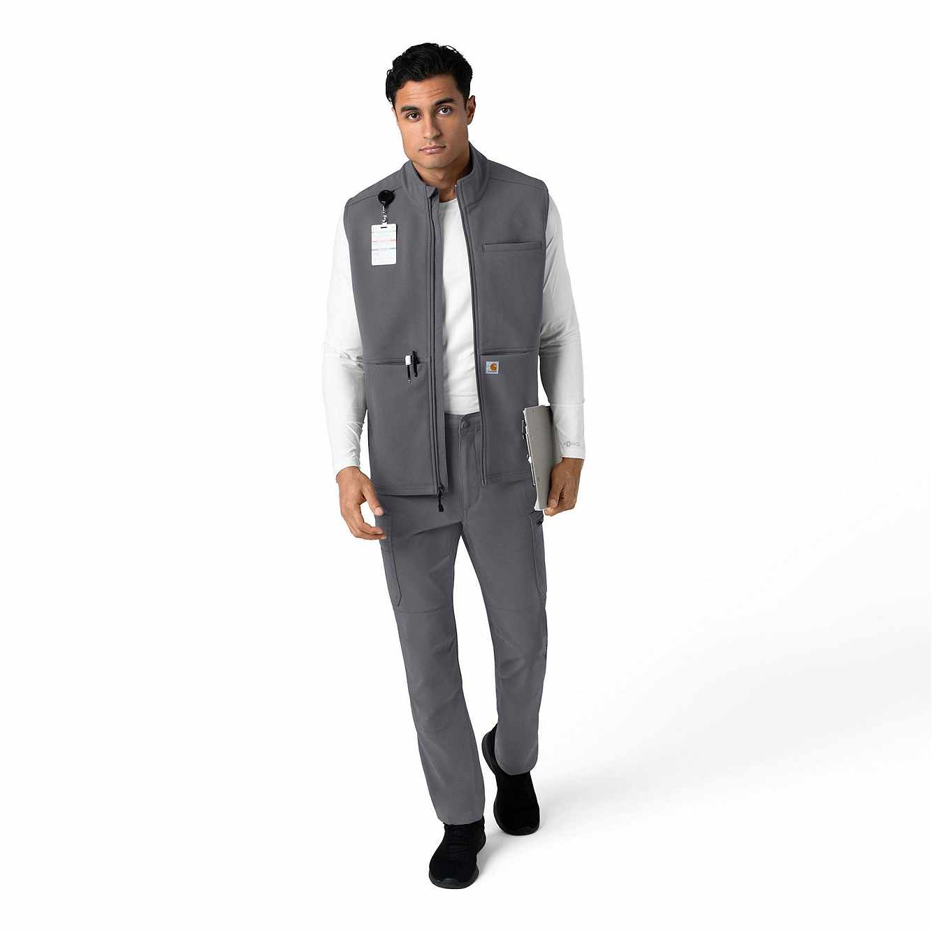 Rugged Flex® Men's Bonded Fleece Scrub Vest