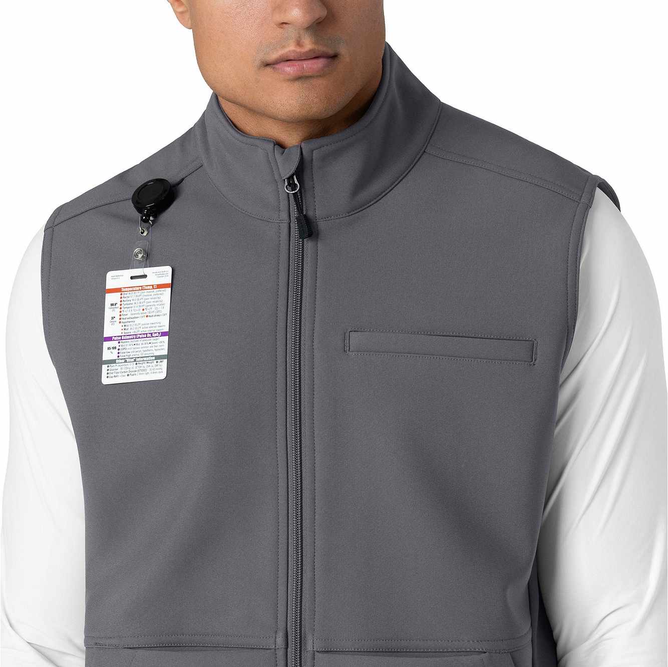Rugged Flex® Men's Bonded Fleece Scrub Vest