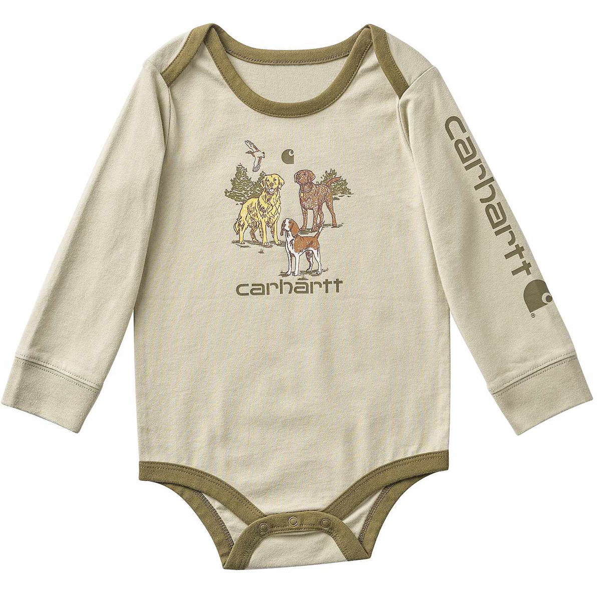 Boys' Long Sleeve Dog Bodysuit (Baby)