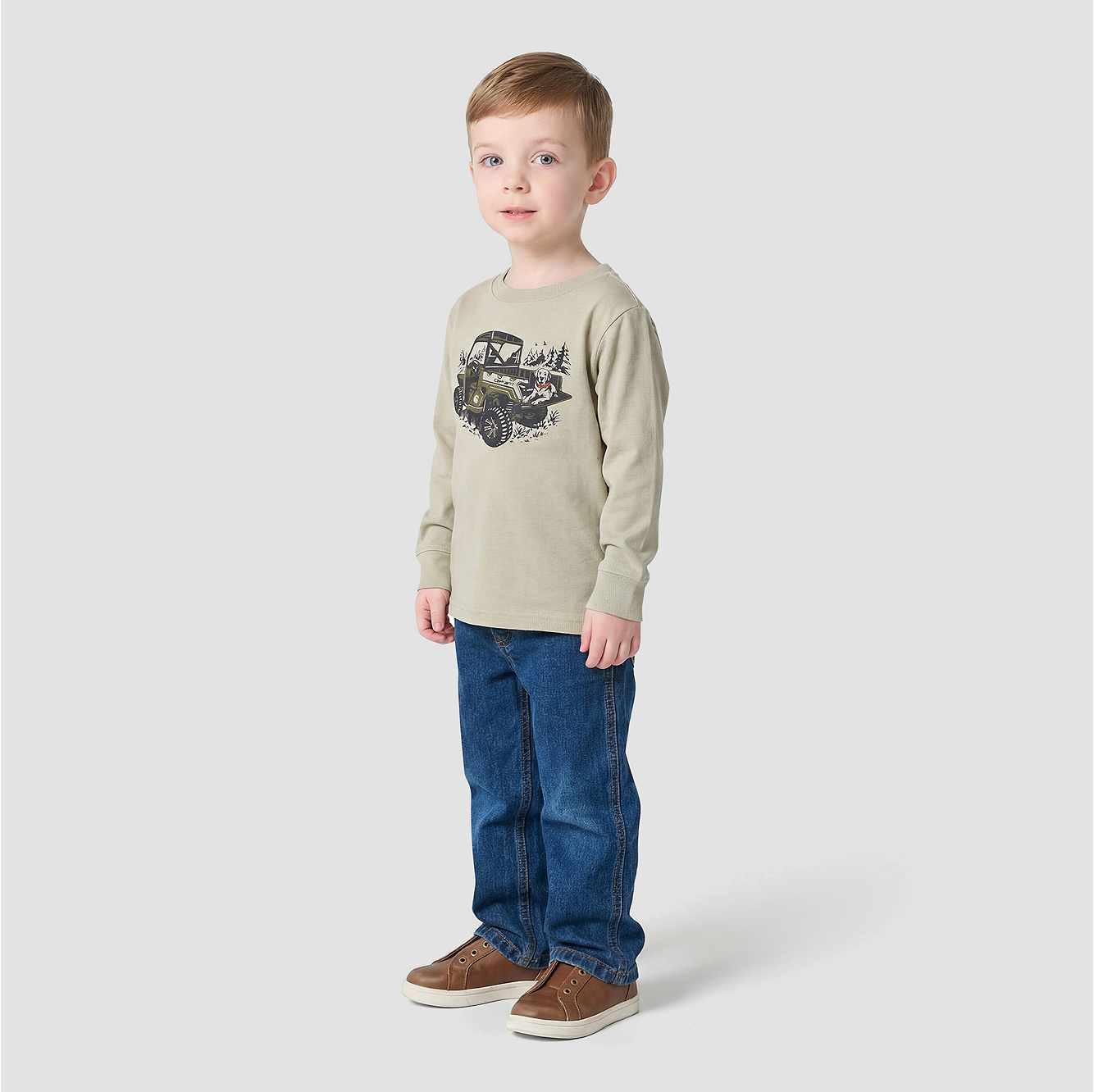 Boys' Long Sleeve Vehicle T-Shirt (Toddler/Child)