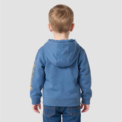 Boys' Long Sleeve Half-Zip Hooded Logo Sweatshirt (Baby/Toddler)