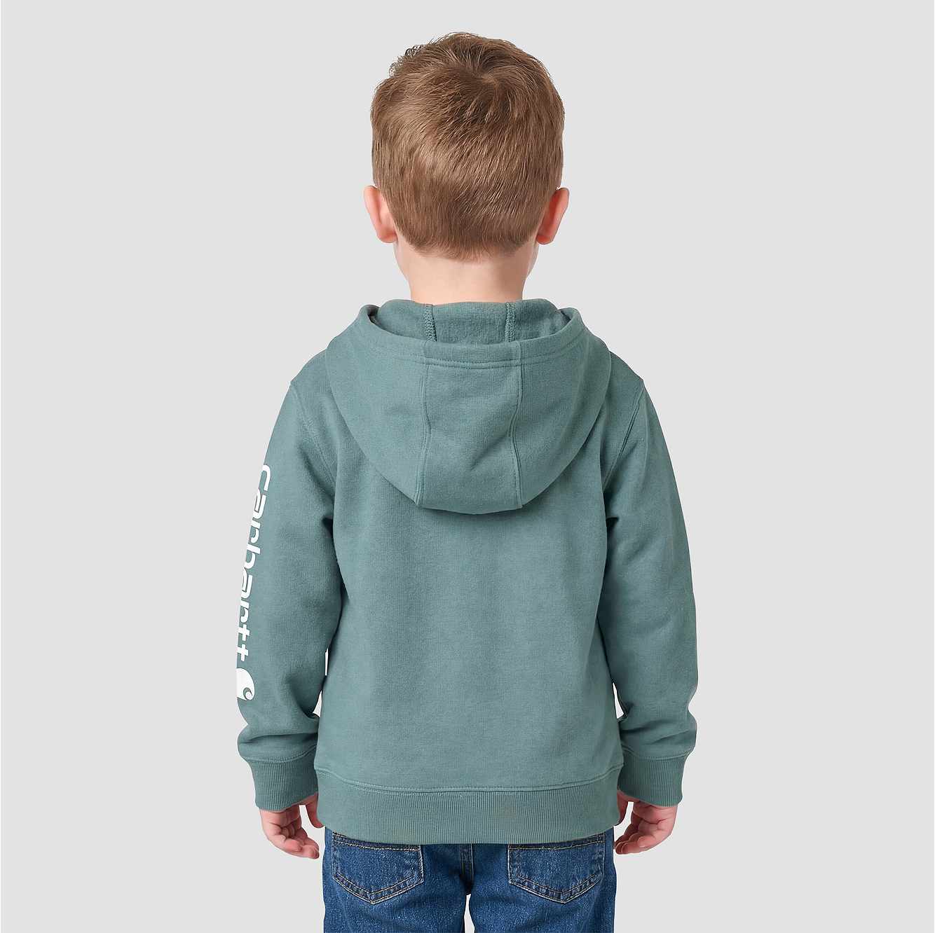 Boys' Long Sleeve Half-Zip Hooded Logo Sweatshirt (Baby/Toddler)