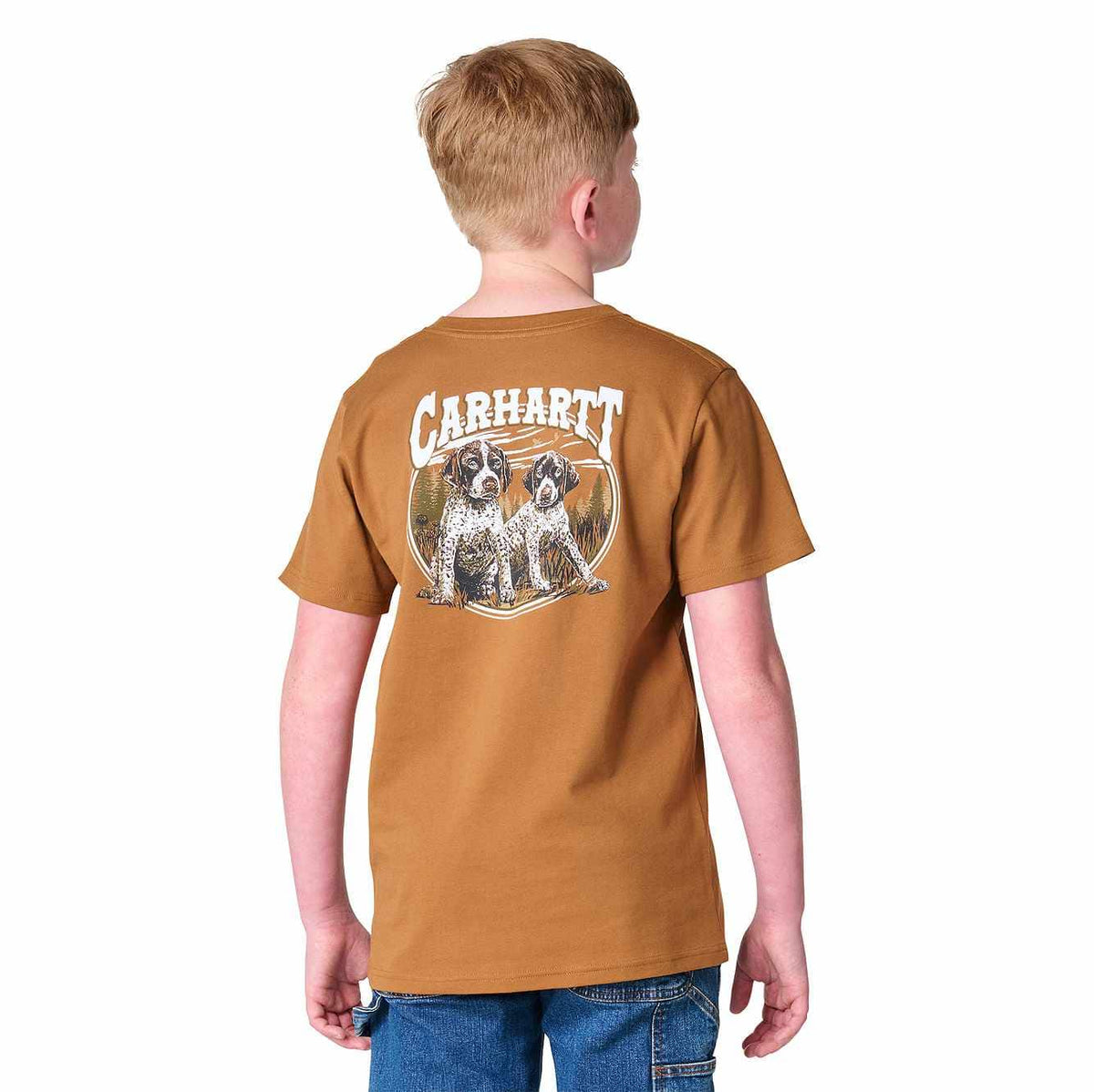 Boys' Short Sleeve Dog C Pocket T-Shirt (Child/Youth)