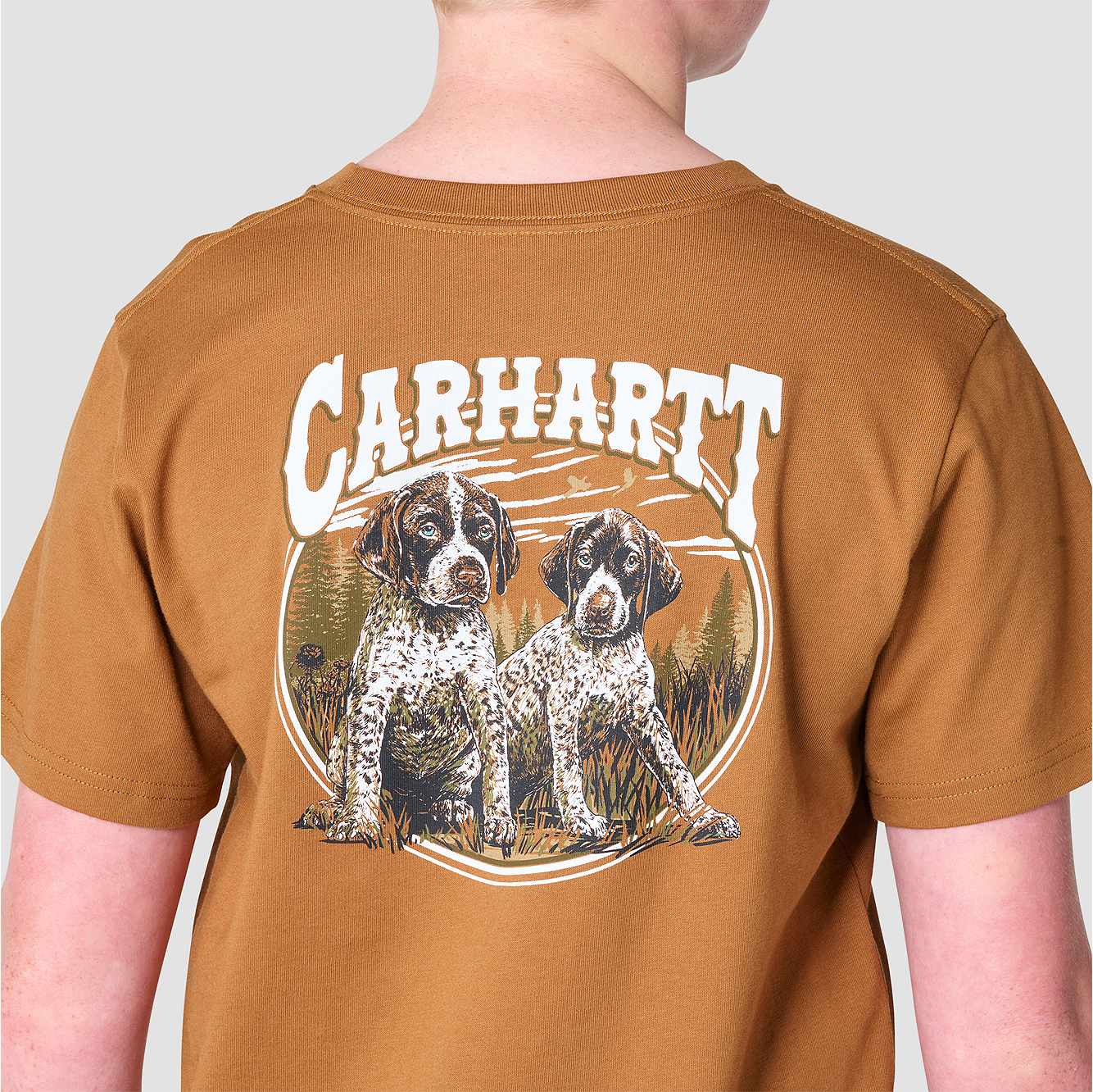 Boys' Short Sleeve Dog C Pocket T-Shirt (Child/Youth)