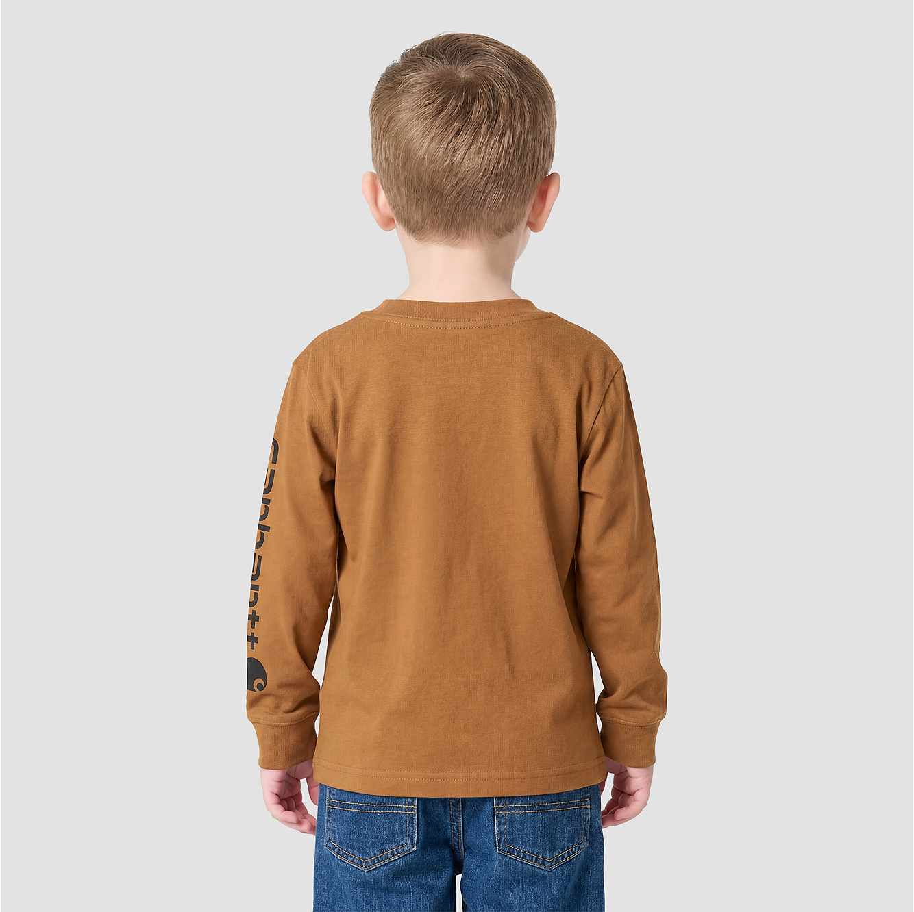 Boys' Long Sleeve Pocket Logo T-Shirt (Toddler/Child/Youth)