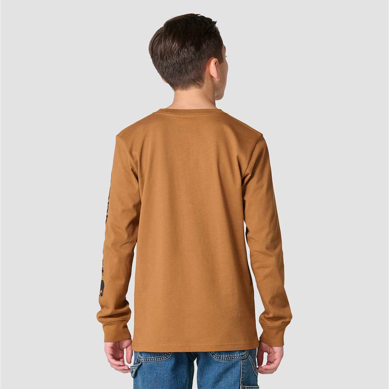 Boys' Long Sleeve Pocket Logo T-Shirt (Toddler/Child/Youth)