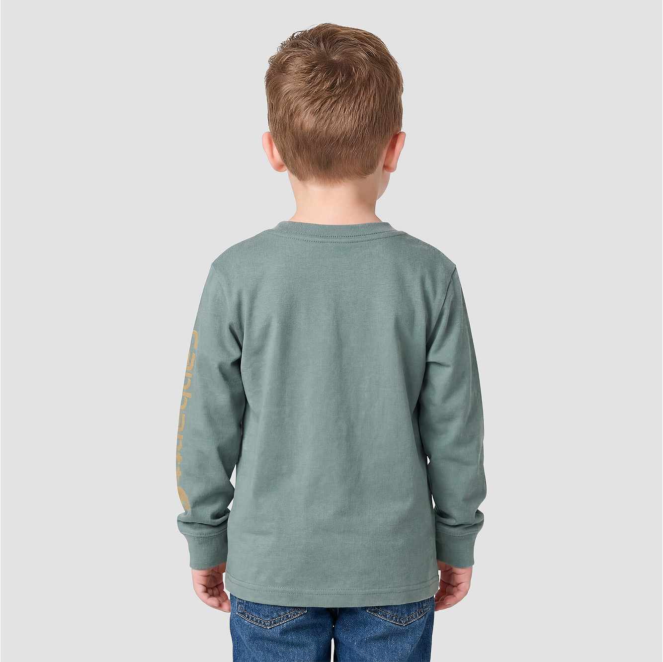 Boys' Long Sleeve Pocket Logo T-Shirt (Toddler/Child/Youth)