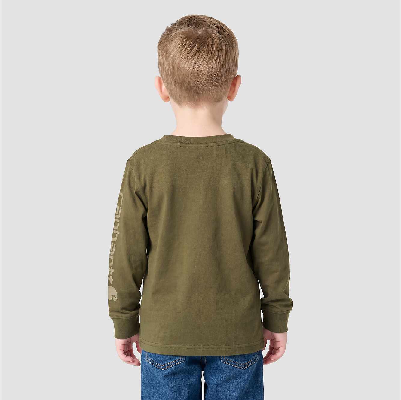 Boys' Long Sleeve Garment Dye Pocket T-Shirt (Toddler/Child/Youth)