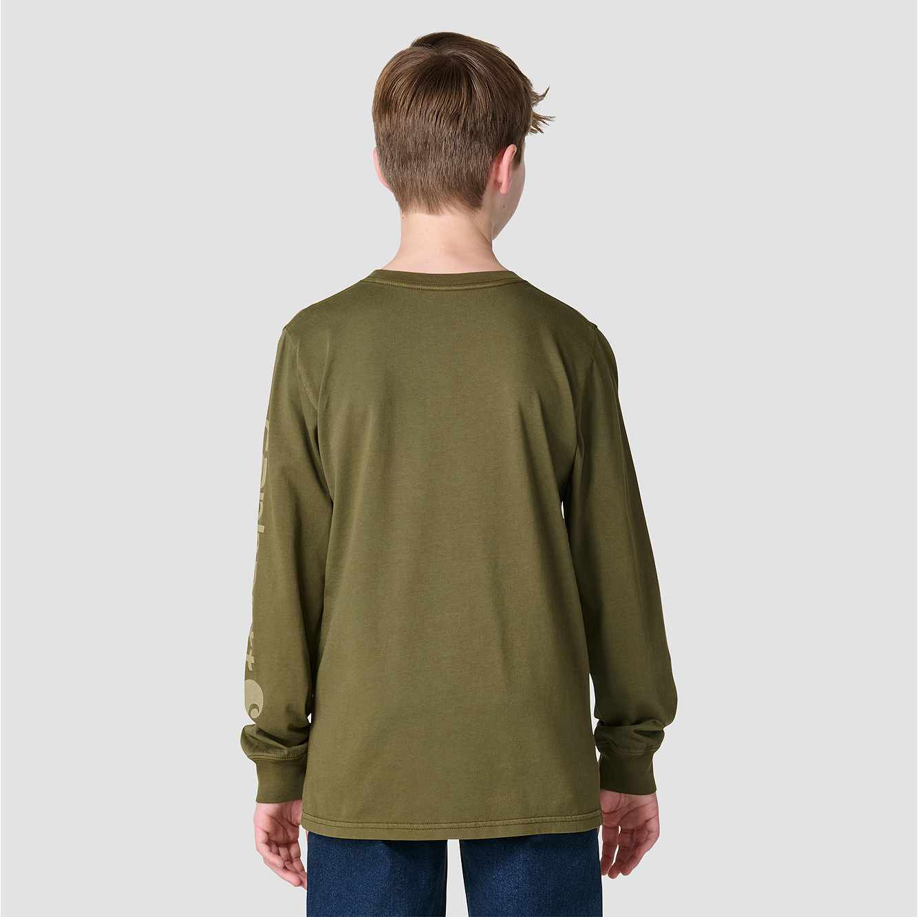 Boys' Long Sleeve Garment Dye Pocket T-Shirt (Toddler/Child/Youth)