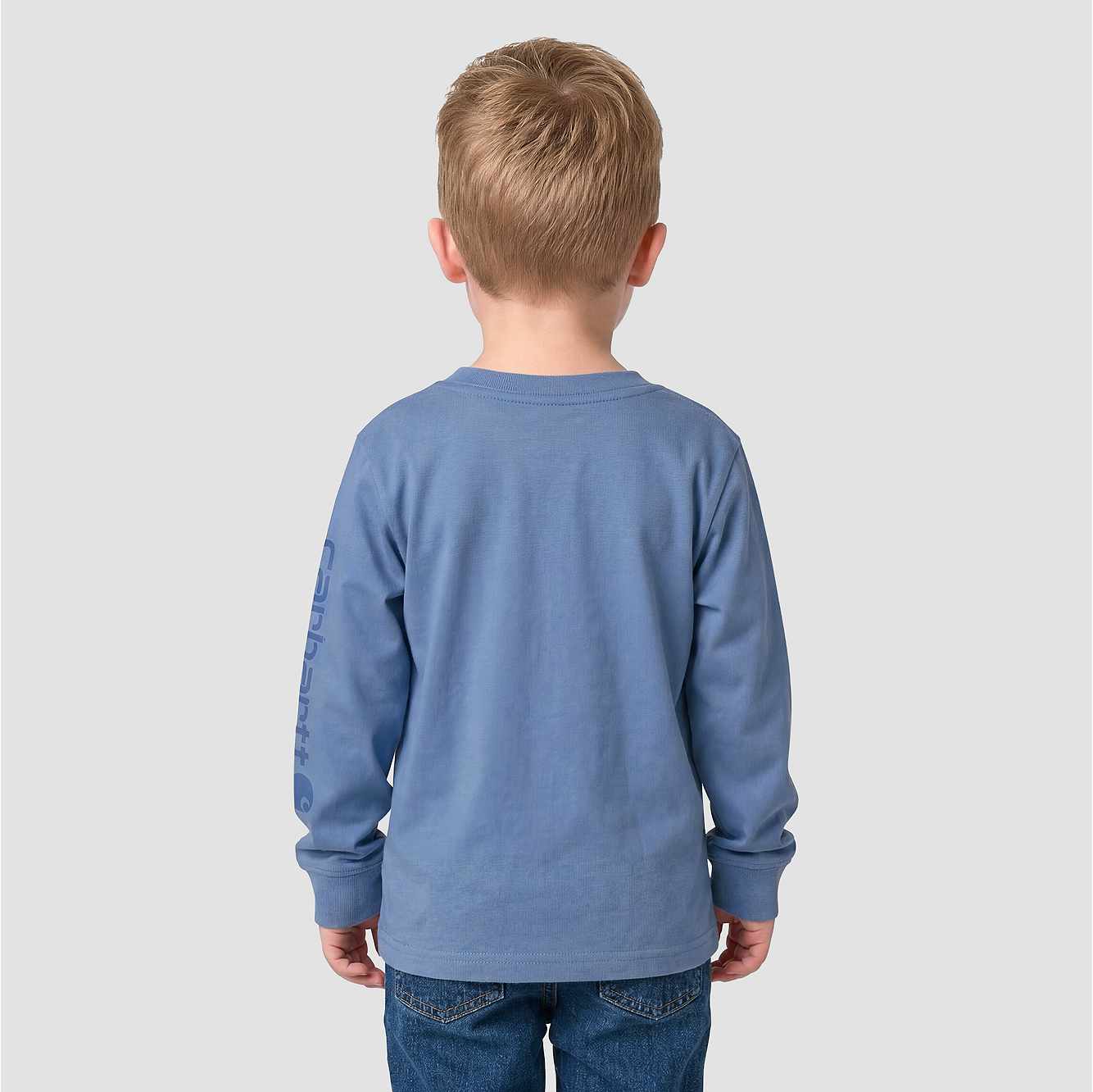 Boys' Long Sleeve Garment Dye Pocket T-Shirt (Toddler/Child/Youth)