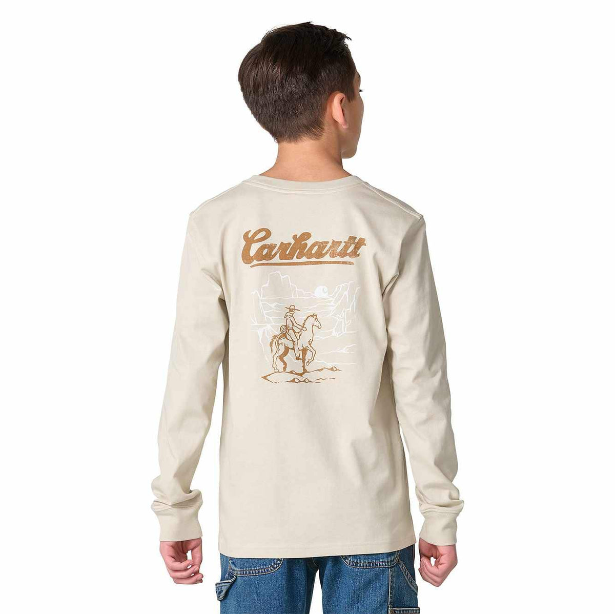Boys' Long Sleeve Western Pocket T-Shirt (Toddler/Child/Youth)