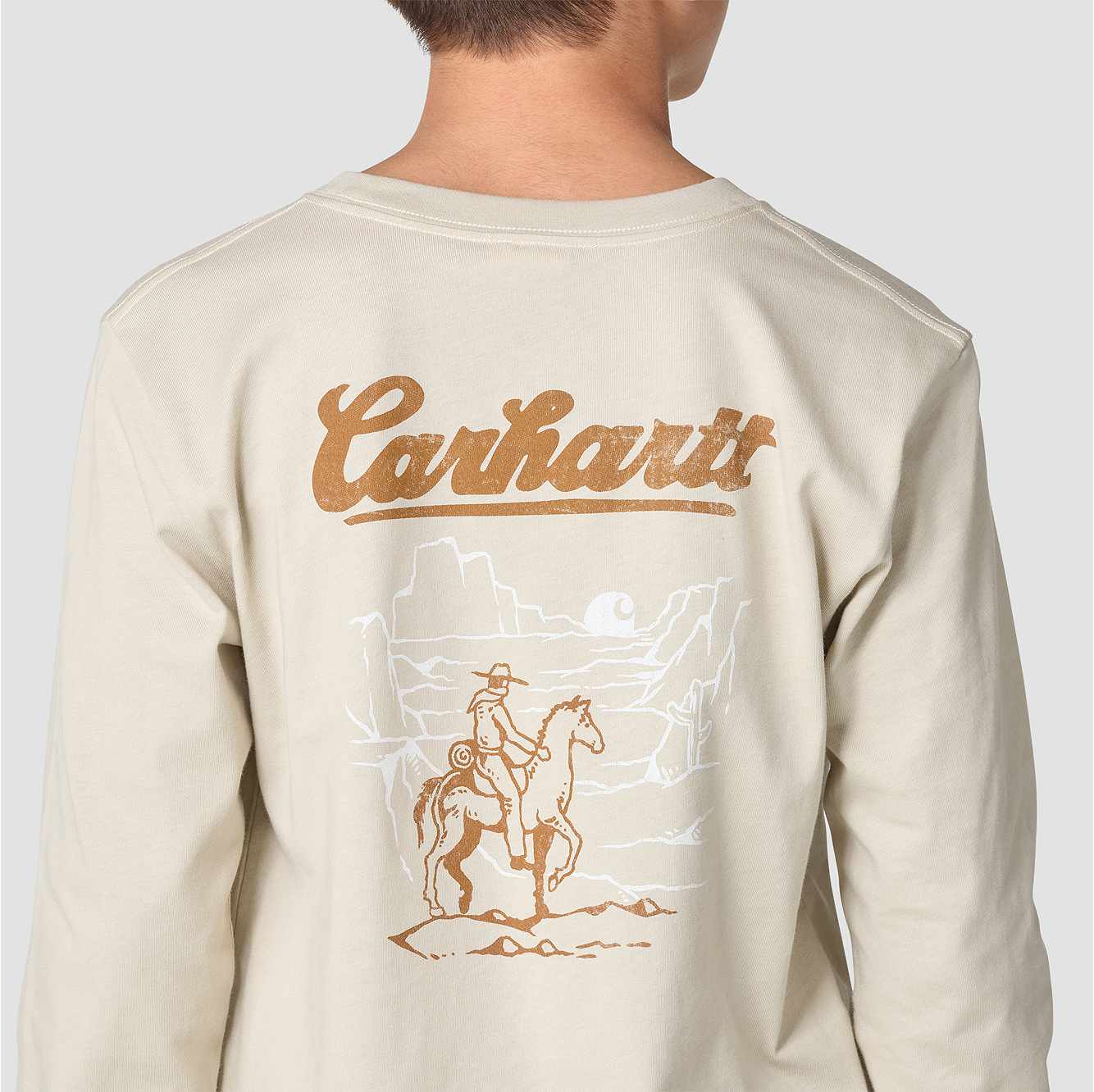 Boys' Long Sleeve Western Pocket T-Shirt (Toddler/Child/Youth)