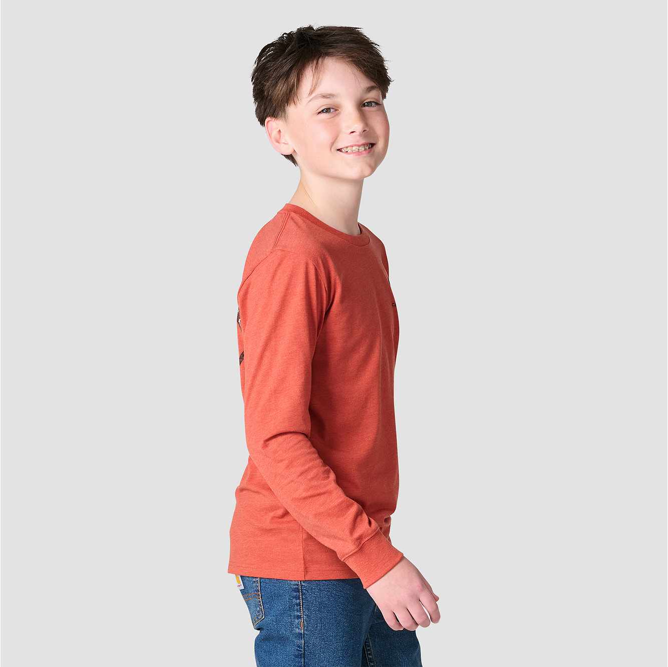 Boys' Long Sleeve Dog T-Shirt (Child)