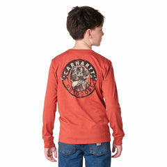 Boys' Long Sleeve Dog T-Shirt (Child)