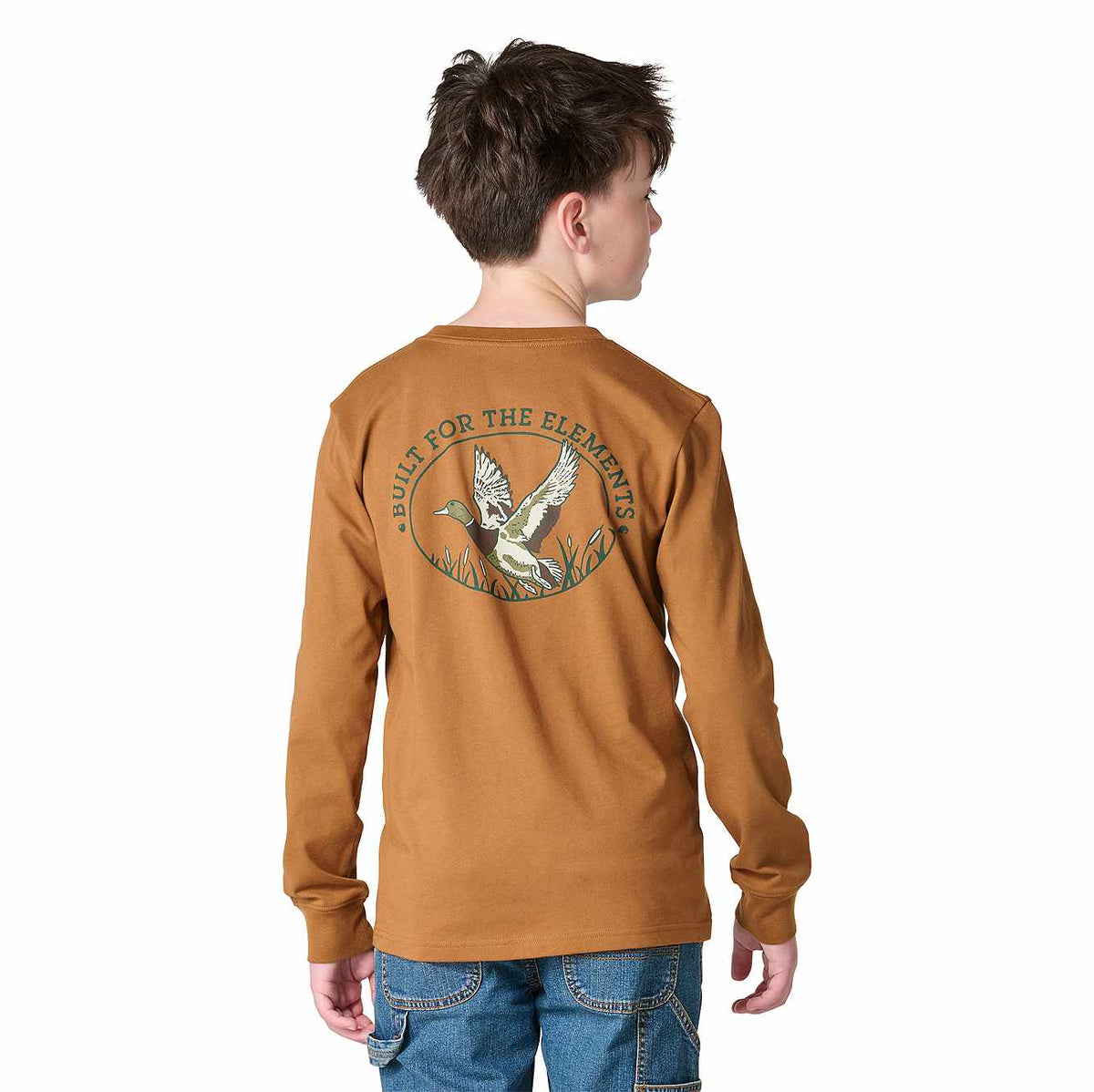 Boys' Long Sleeve Duck Pocket T-Shirt (Child/Youth)