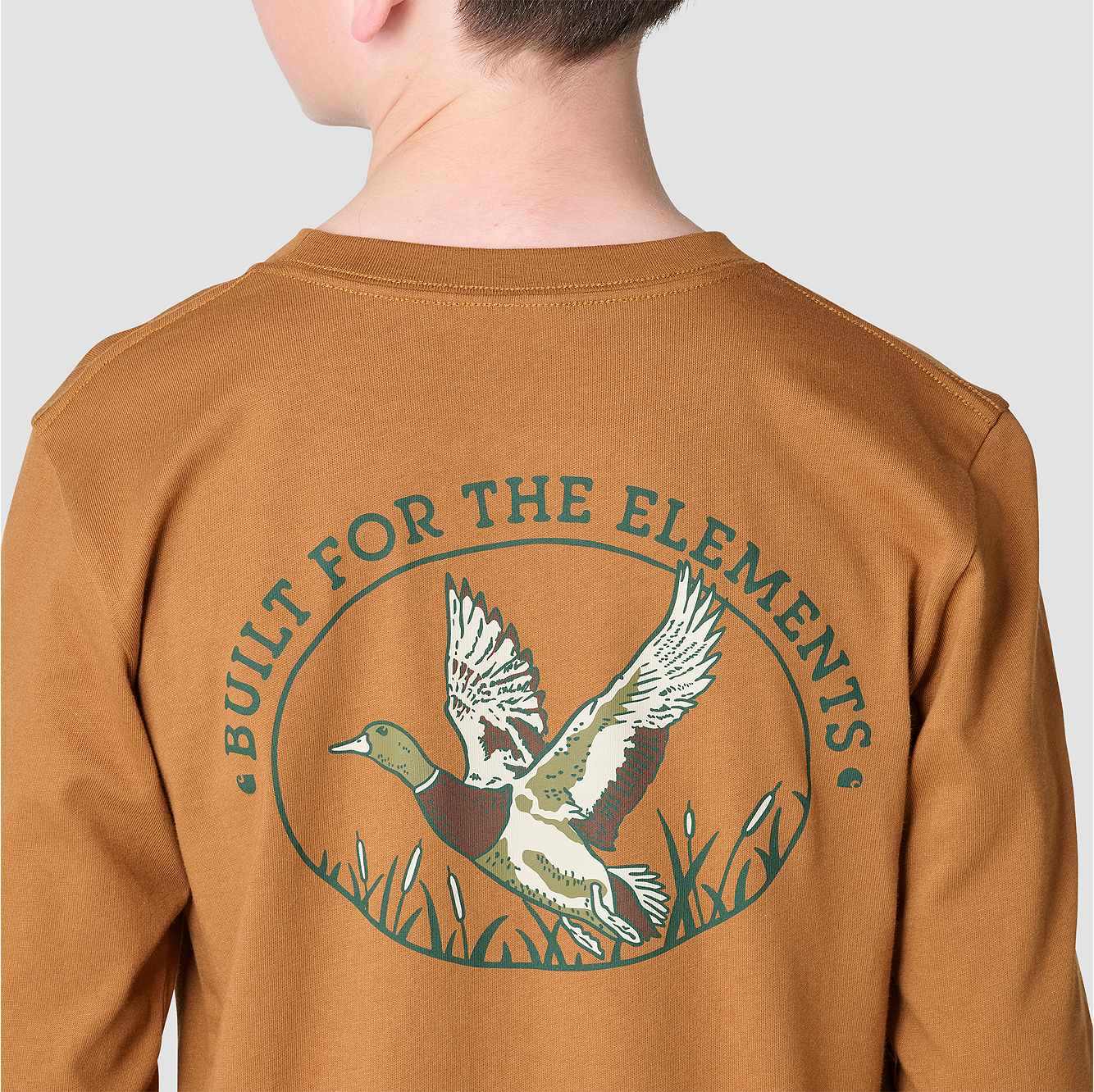 Boys' Long Sleeve Duck Pocket T-Shirt (Child/Youth)
