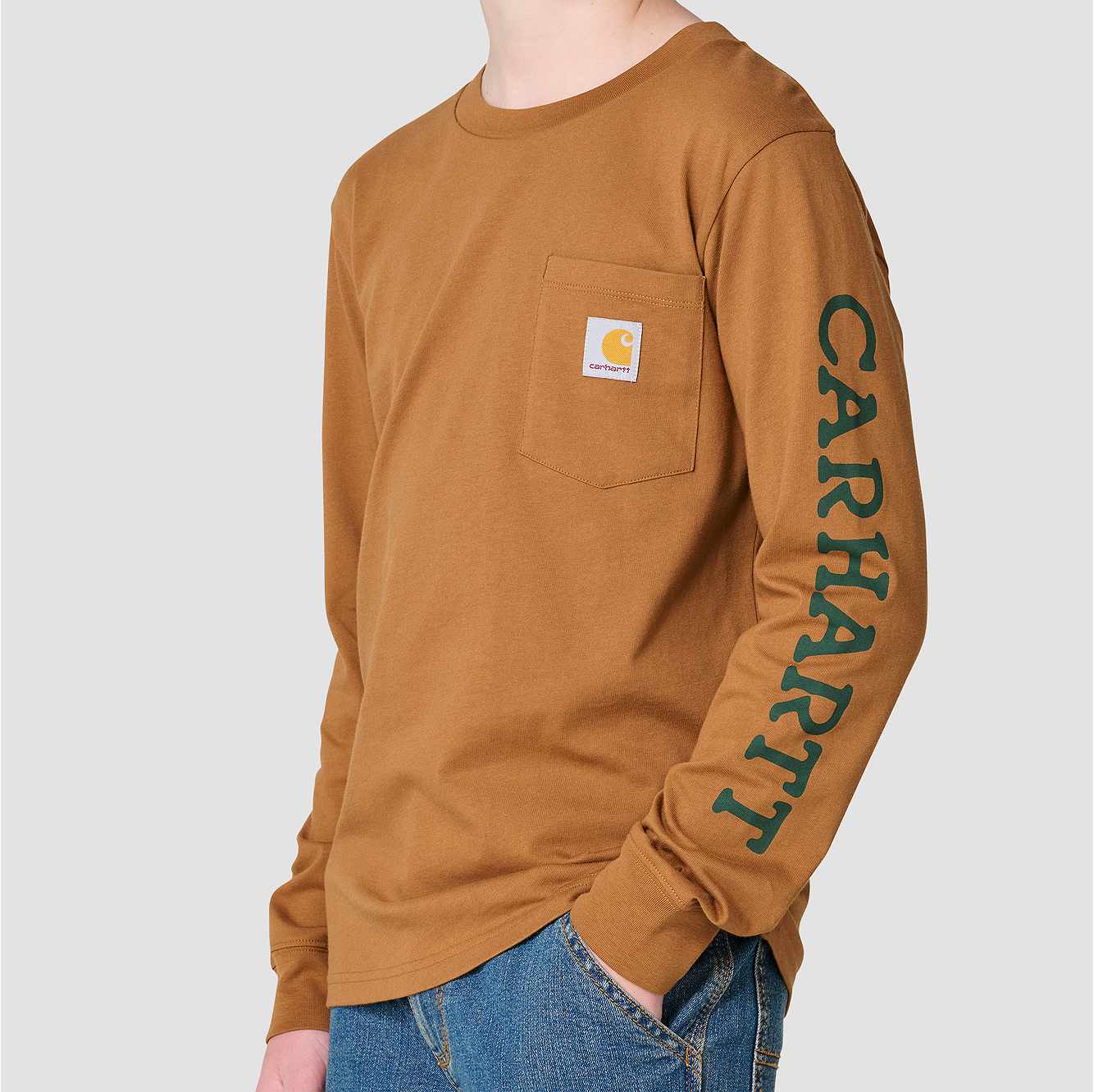 Boys' Long Sleeve Duck Pocket T-Shirt (Child/Youth)