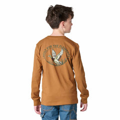 Boys' Long Sleeve Duck Pocket T-Shirt (Child/Youth)