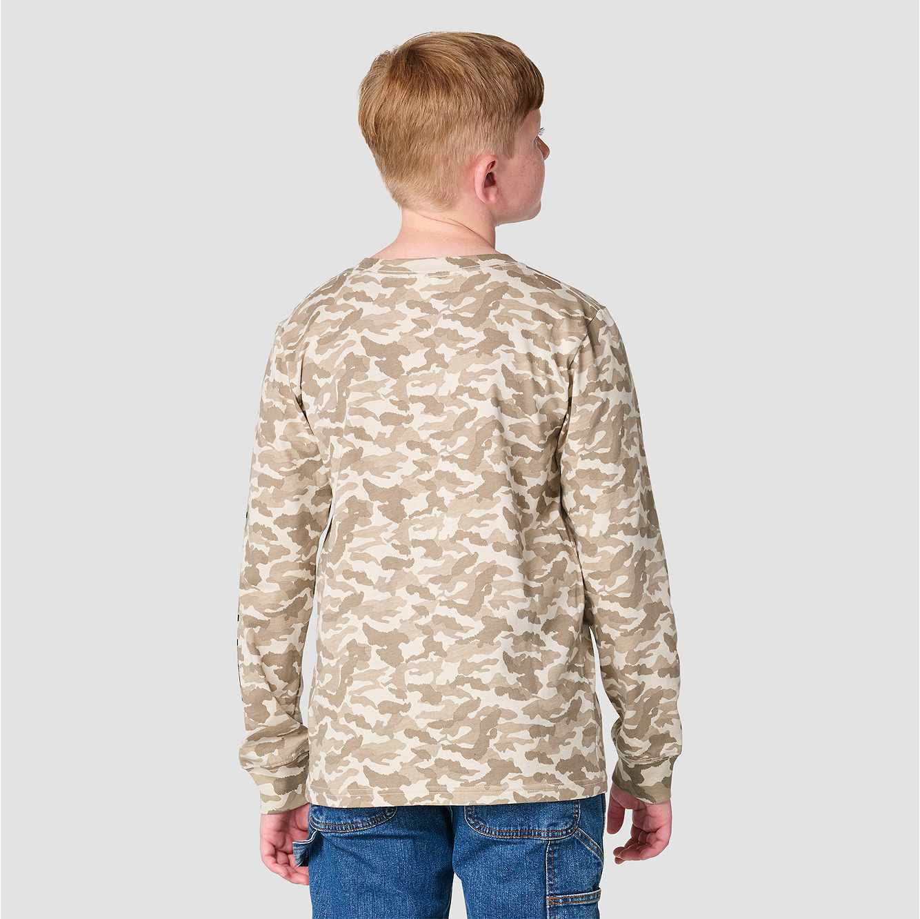 Boys' Long Sleeve Camo Pocket T-Shirt (Child/Youth)