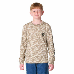 Boys' Long Sleeve Camo Pocket T-Shirt (Child/Youth)