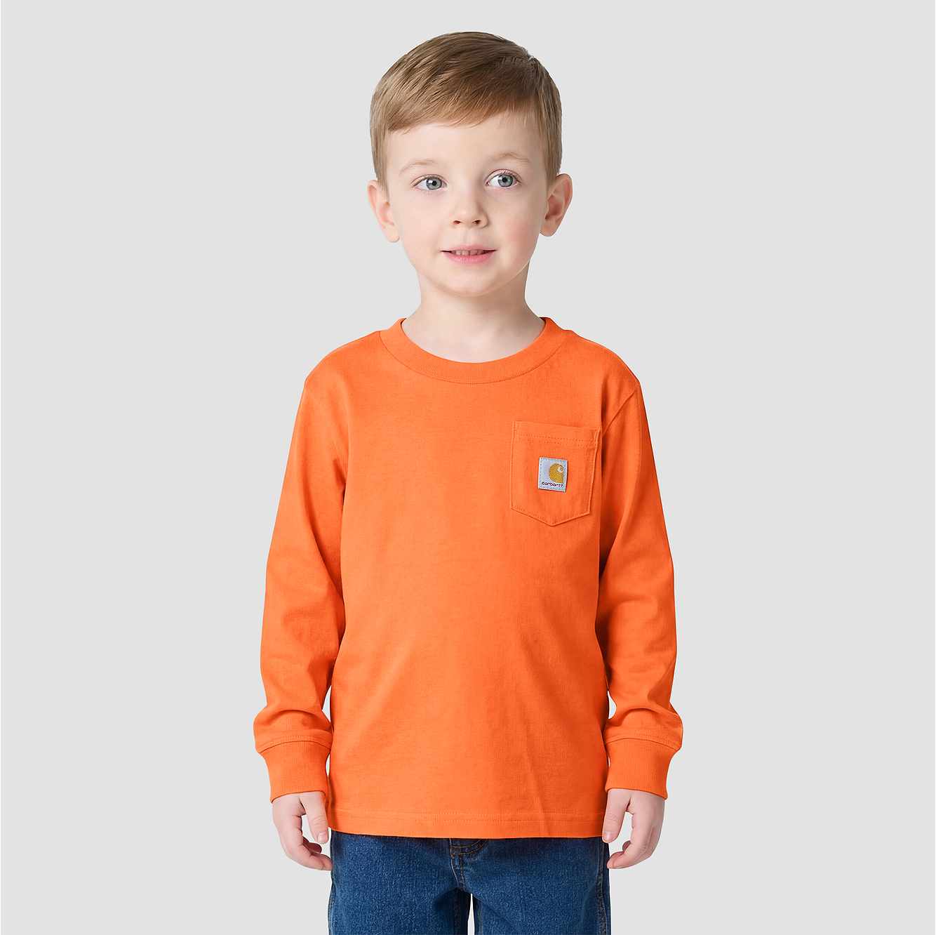 Boys' Long Sleeve Puppy Pocket T-Shirt (Toddler/Child/Youth)
