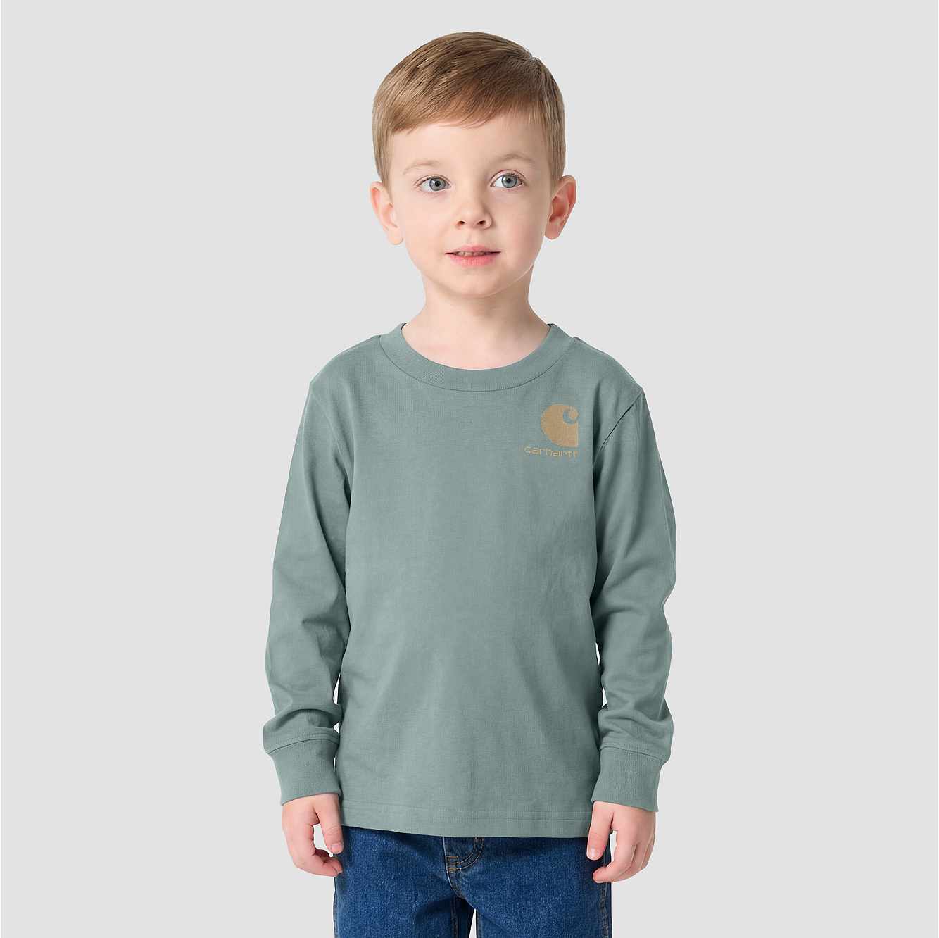 Boys' Long Sleeve Utility Vehicle Pocket T-Shirt (Toddler/Child/Youth)
