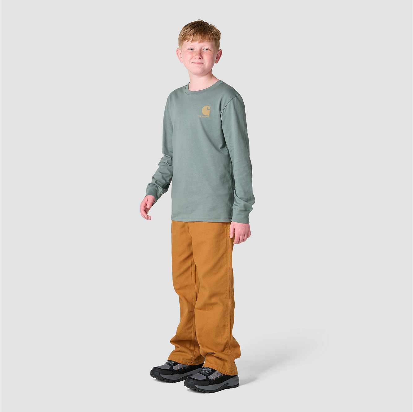 Boys' Long Sleeve Utility Vehicle Pocket T-Shirt (Toddler/Child/Youth)